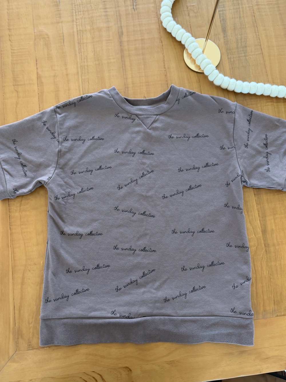 The Sunday Collective Kids' Short Sleeve Tee - plum